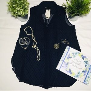 MNG BLUE NAVY SUIT ROSITA BLOUSE